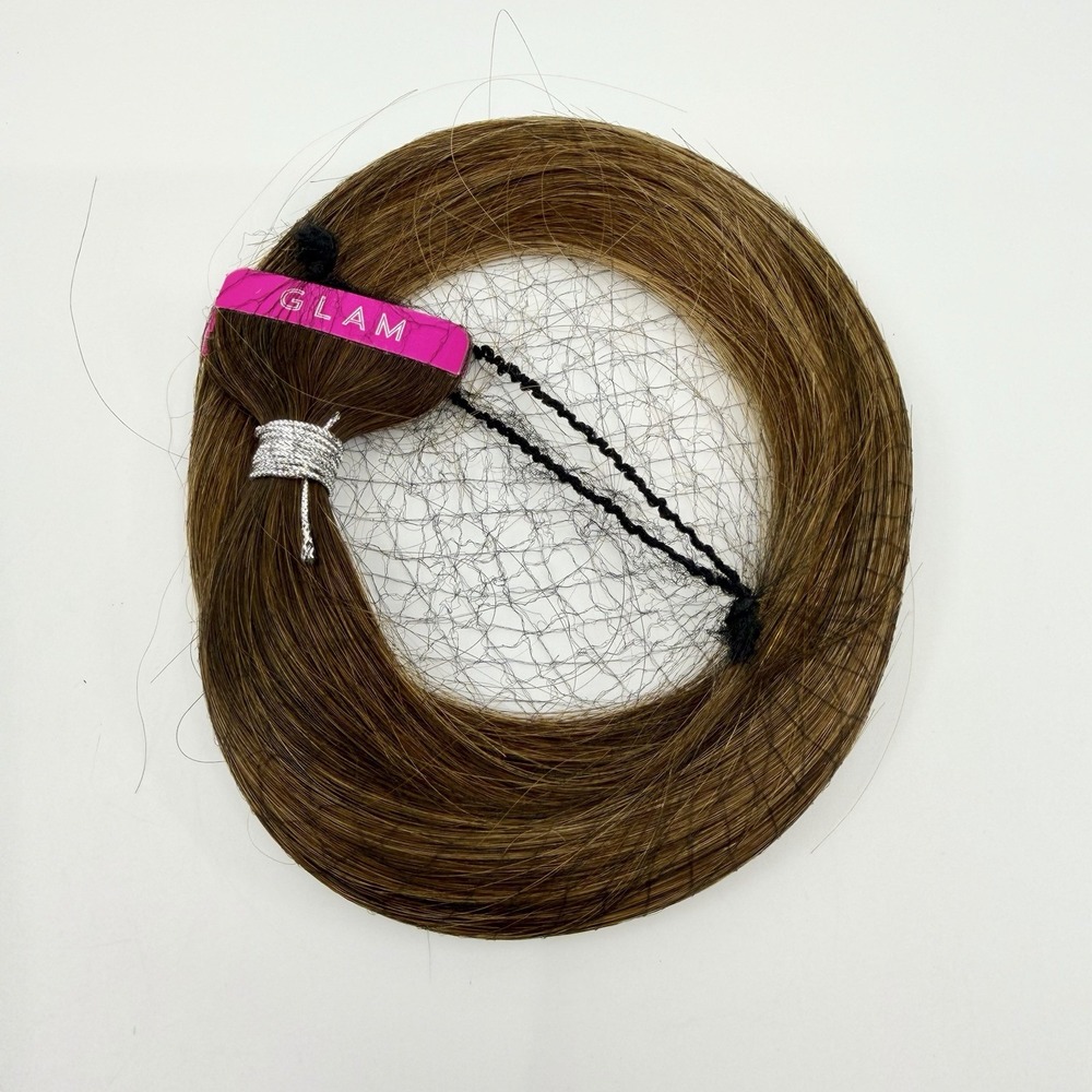 Glam Seamless 20" Remy Tape in Hair Extension Brown Sugar Swirl Highlights 2/4/6